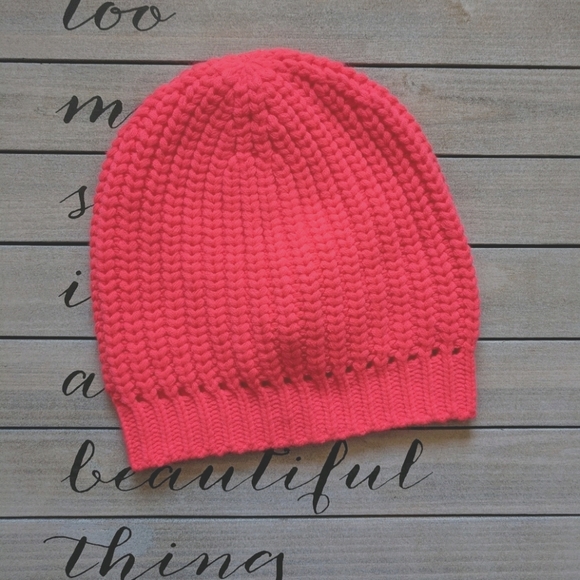 NWT JCrew neon orange hat
